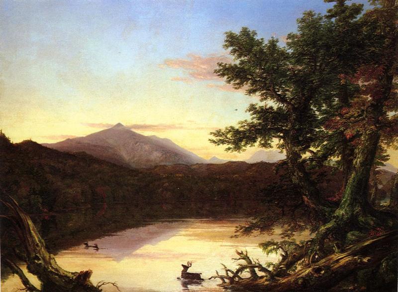 Thomas Cole Schroon Lake Sweden oil painting art